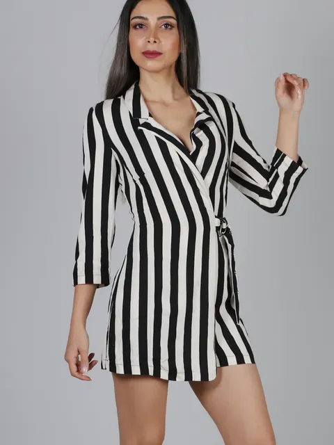 Vestido camisero manga corta
